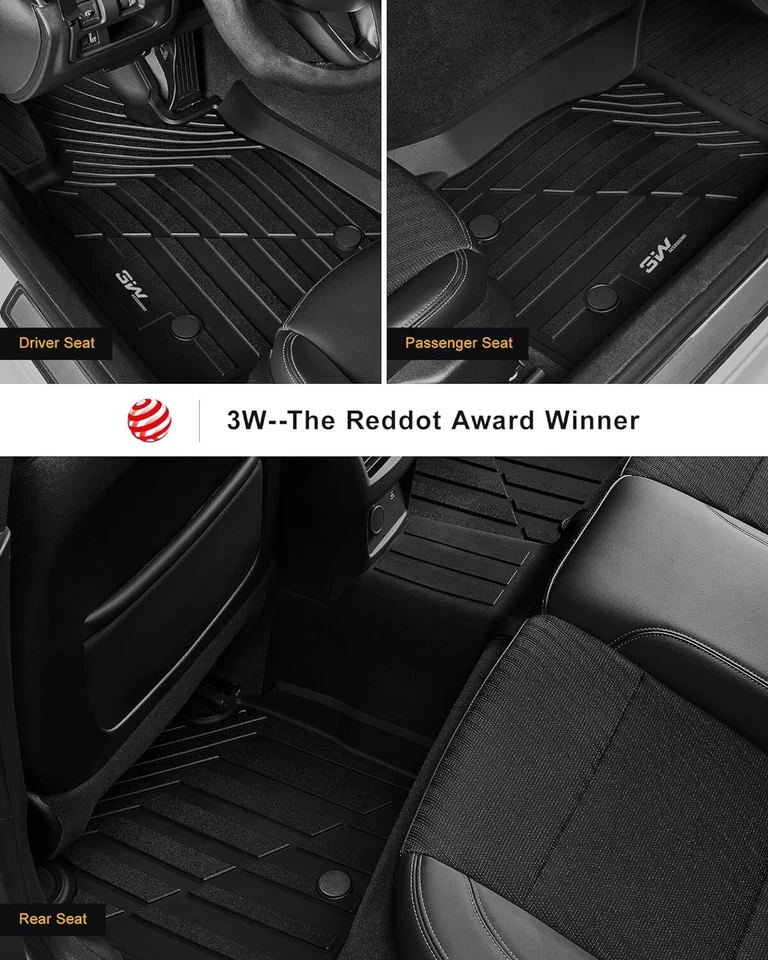 Alfombrillas 3W aptas para Cadillac XTS 2013-2019 TPE revestimiento de piso de auto para todo tipo de clima Foto 2 de 4