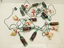 VTG COCA COLA STRING LIGHTS 2 SETs BOTTLES & WHITE BEARS