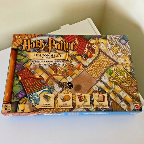 Harry Potter Diagon Alley Board Game Mattel Games 2001 Rare Free UK harry-potter-diagon-alley-board-game-mattel-games-2001-rare-free-uk