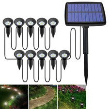 Solar Powered Spot Lights Light Garden Outdoor Spot Light Lamp IP44 10LED Wall