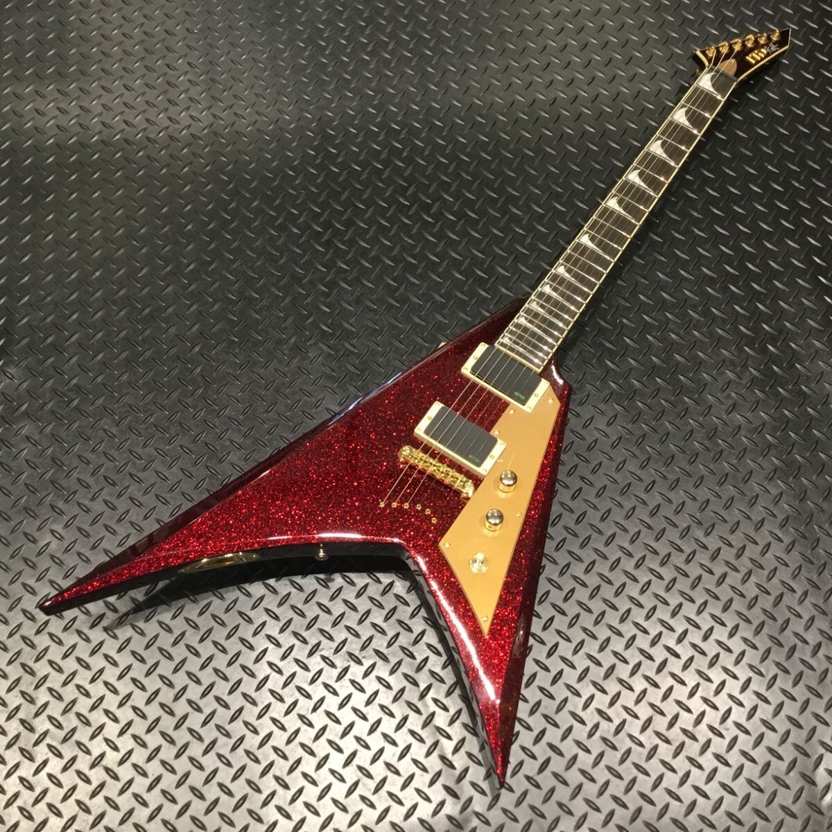 NEW* LTD KH-V Red Sparkle Kirk Hammett Flying V Thru Neck | eBay