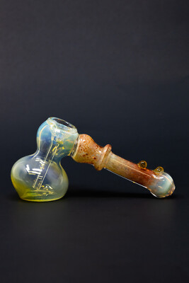 Hookah Water Pipe 6'' Color Changing Tobacco Hammer Bubbler Bong w/ Percolator