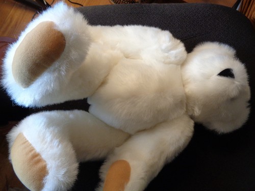 White Polar Bear VERMONT Teddy Bear 16” Fully Jointed Vintage Super-soft - Picture 3 of 6