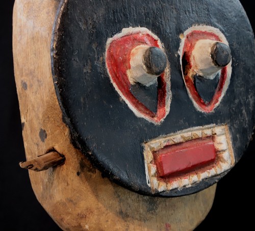 Art Africain Tribal Masque de Danse en Bois Baoulé Baule Goli Masculin - 41 cms - Photo 13 sur 17