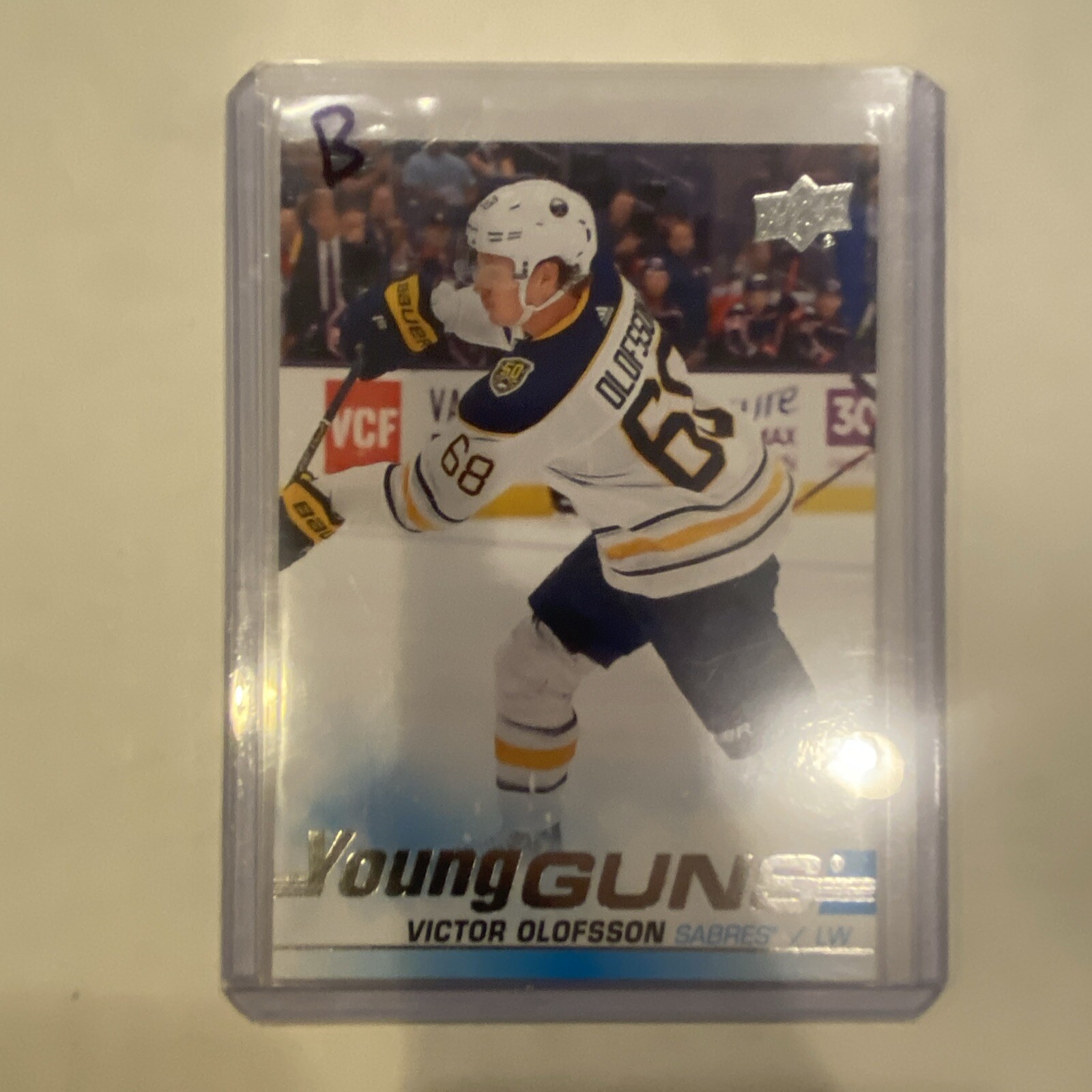 2019-20 Upper Deck - Young Guns #207  Victor Olofsson (RC) (B)