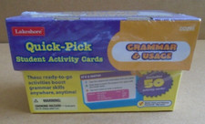 Lakeshore Quick-Pick Grammar  Usage Student Activity Cards DD295
