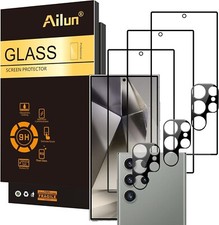 6 Pack Tempered Glass Screen Camera Lens Prot...