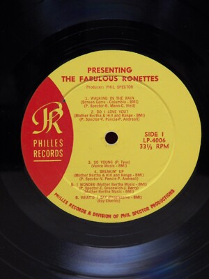 ...presenting the fabulous RONETTES レコード presenting the fabulous RONETTES レコード RONETTES