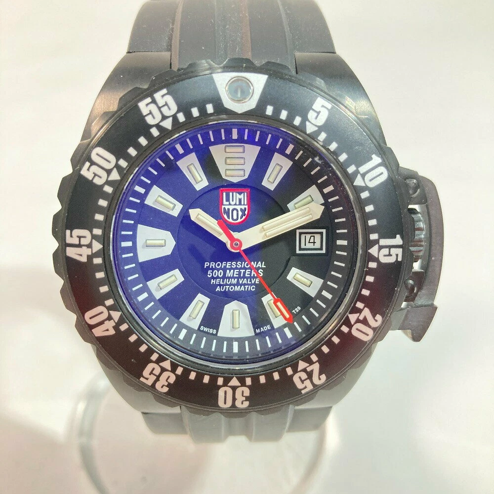 LUMINOX DEEP DIVE 500M-ISO 6425-SERIES 1500 Black self-winding Men's watch  used