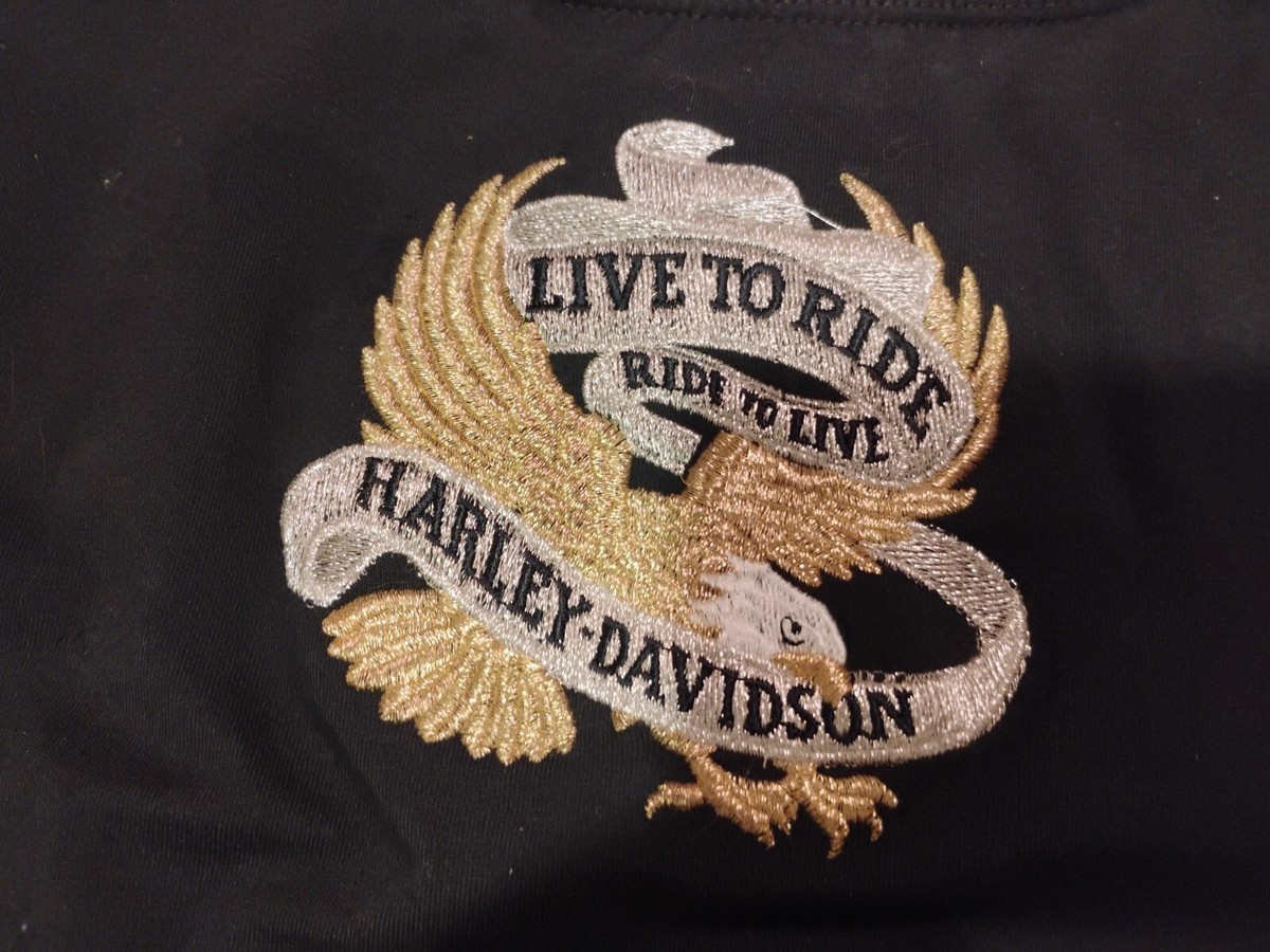 Vtg 90s Harley Davidson Swimsuit Bikini One Piece USA Made