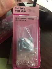 Prime-Line Products T 8733 Storm Door Panel Clip Flush Clear Acrylic 8-Pack