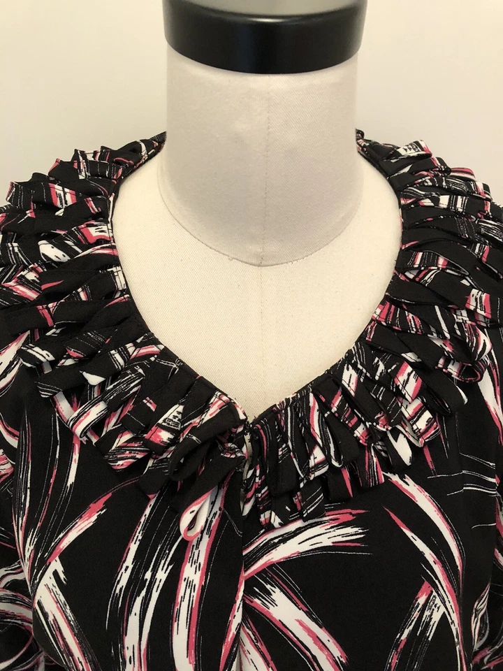 Ivy Chic! Черный, розовый и белый печать куртка - Изображение 2 из 3