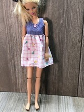 Gardening Day Barbie Dress Floral Print Lightweight Above Knee NO DOLL W/SALE