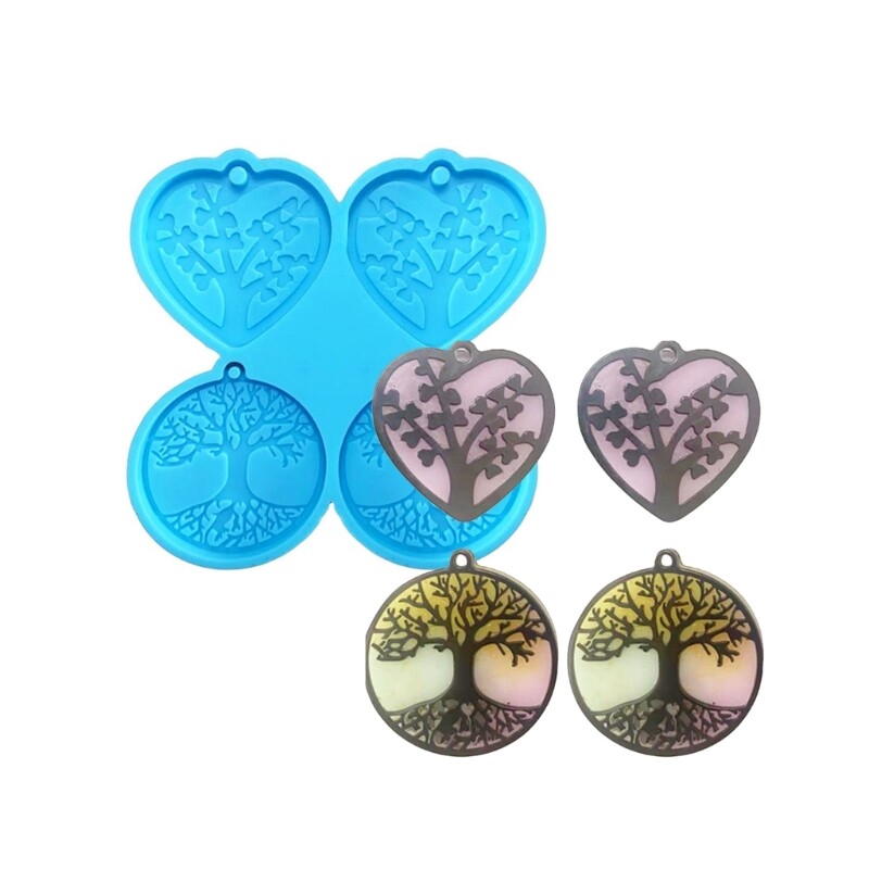 DIY Butterfly Keychain and Life Tree Resin Mold