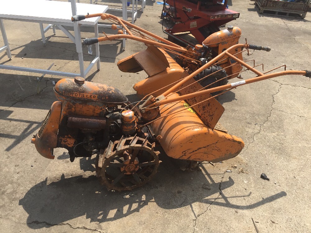 Pair Of Vintage Frazer Rototillers Rototiller Roto Tiller