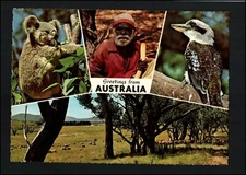 A2026 Australia Koala Sheep Aborigine Kookaburra JECO Kruger postcard