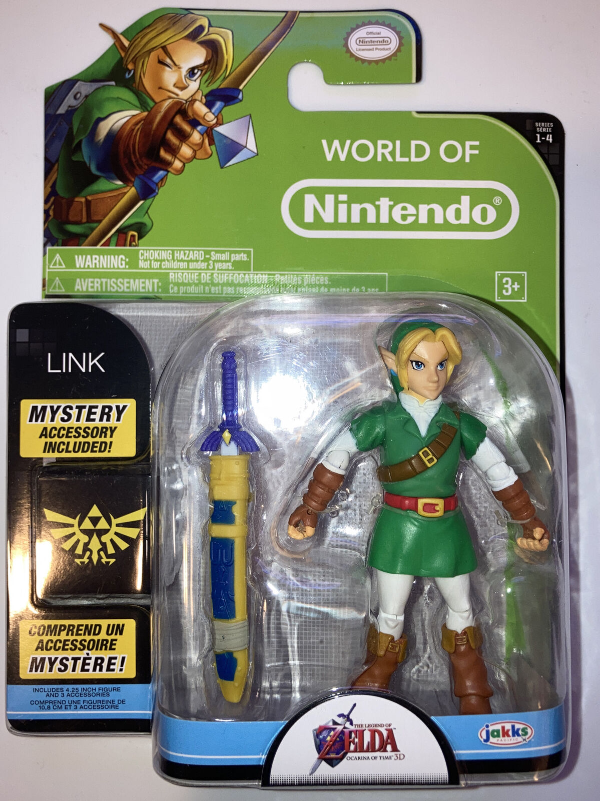 World of Nintendo The Legend of Zelda: Ocarina of Time Link Action Figure 4  Inches