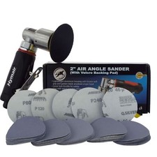 75mm (3") Mini Air Sander + 50 Mix Sanding Discs Car Body & Alloy Wheel Repair