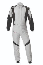 TUTA IGNIFUGA GRIGIO NERO OMP RACING FIRST EVO IA0-1874 OMOL FIA 8856-2018