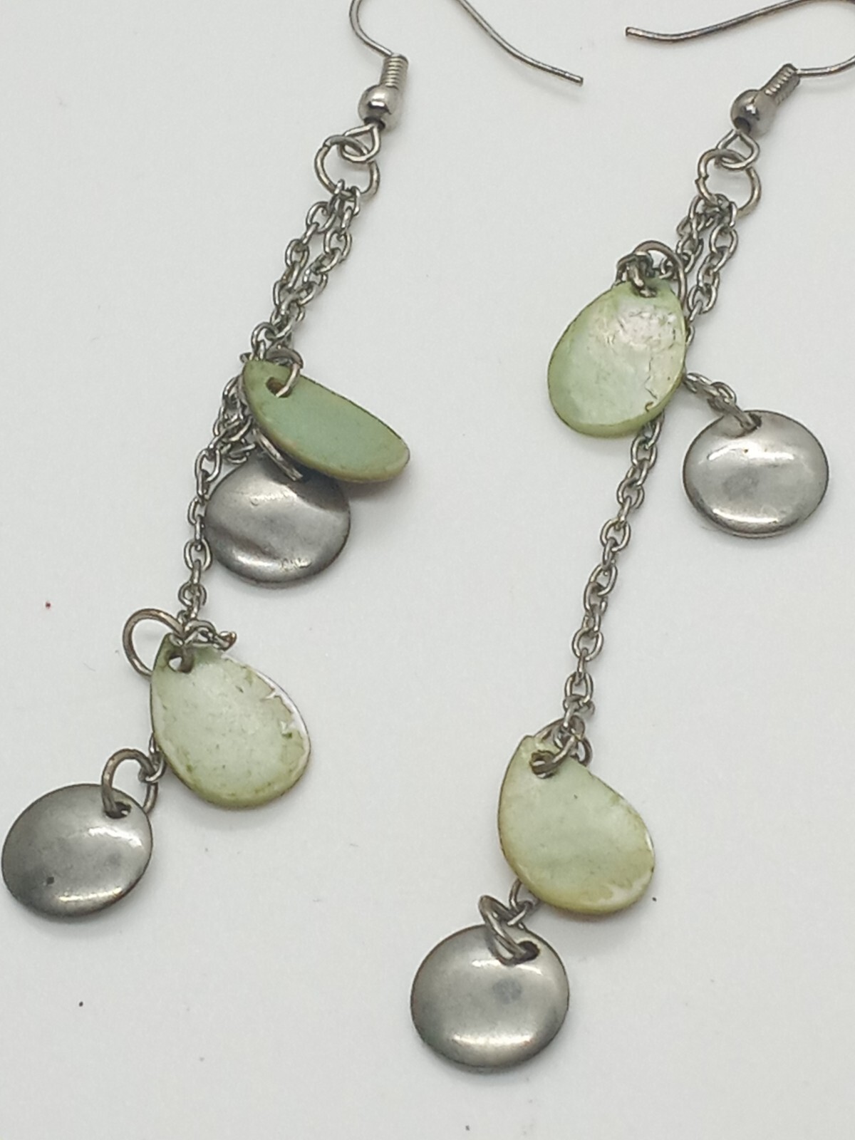 Shell Disk Metal Disk Chandelier Dangle Boho Styl… - image 3