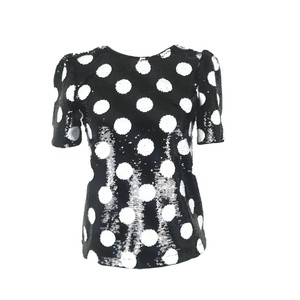 sequin polka dot top