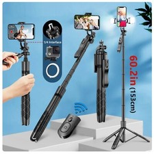 Wireless Selfie Stick Tripod Monopod For Gopro, iPhone Pro Max, Galaxy Remote