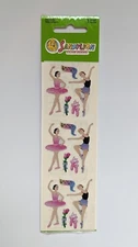 Vintage SandyLion Prismatic Ballerinas Ballet Dancers Sealed Stickers