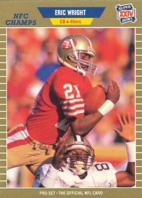 SUPER-BOWL XXIV GOLD Eric Wright 49ERS Missouri MIZZOU TIGERS