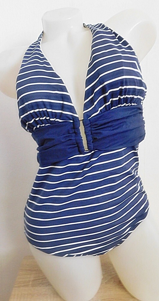 Rodeo Neckholder Badeanzug Gr.42 Cup B vorne komplett gefüttert hoher Rücken