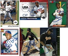 Orioles Jeffrey Hammonds Autographed Baseball Card YOU PICK WHICH ONE YOU WANT