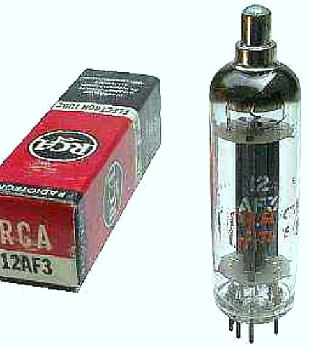 12AF3 TUBE RCA TESTED & BOXED VINTAGE COMMERCIAL SURPLUS - 第 1/3 張圖片