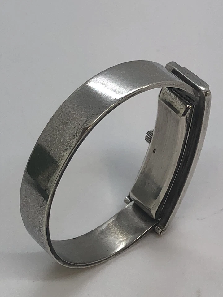 SARCAR 1950s Swiss Made Solid Silver 17 Jewel Ladies’ Mechanical Wristwatch Mat — 第 4/4 张图片