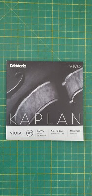 D'Addario Vivo Kaplan KV410 LM Viola Set Long Scale 16'' & Over Medium Tension