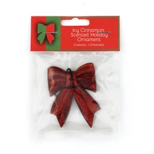 Ribbon Icy Cinnamon Scented Holiday Ornament