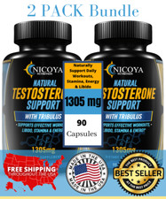 Testosterone Booster - Increase Energy, Improve Muscle Strength  Growth 2 PACK