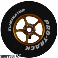 Pro Track Pro Star 1-1/16 x .435 Gold Drag Rear Wheels for 3/32 axle