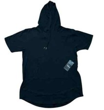 Veno Men's Lightweight Shirt - Short Sleeve Fashion Hoodie Black V150