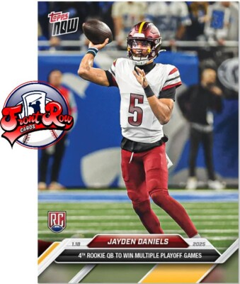 Jayden Daniels  2024 TOPPS NOW Card 23 Multiple Playoff Wins RC Presale