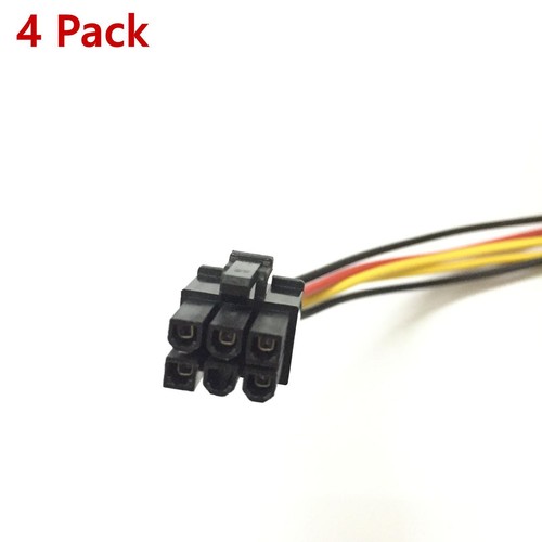 4 Pin to 6 Pin PCI-Express Video Card Power Converter Adapter Cable Wire Line - Picture 5 of 9