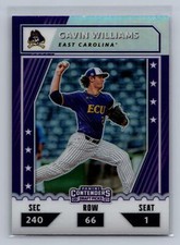 Gavin Williams 2021 Panini Elite Extra College Tickets Optic Holo #CTO-GW