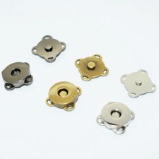 20sets Silver Tone Magnetic Snaps 10mm Sew-on Clasp Button Fasteners Sewing Craf