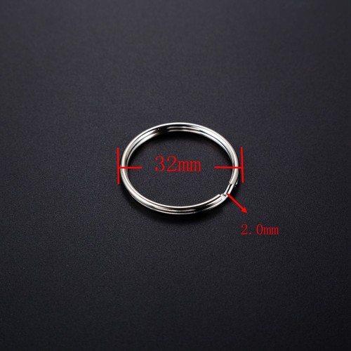 Wholesale 4~35mm Key Rings Chains Split Ring Hoop Metal Loop Accessory Keyring - Picture 24 of 25