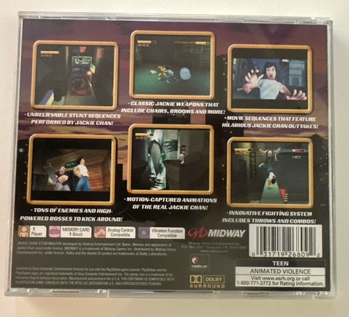 Jackie Chan Stuntmaster PlayStation 1 Complete W/inserts - Picture 2 of 6
