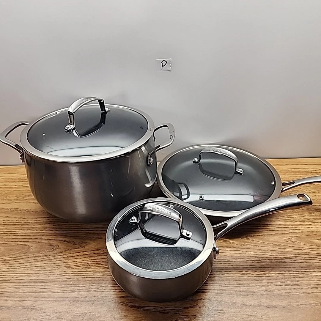 Belgique Nonstick 3qt Soup Pot, 10in Pan & 1.5qt Sauce Pot Set Of 3 W/ Lids
Opens in a new window or