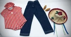 Vintage 1960  Mattel Barbie “Gone Fishing # 967  Clothes,Hat & Shoes
