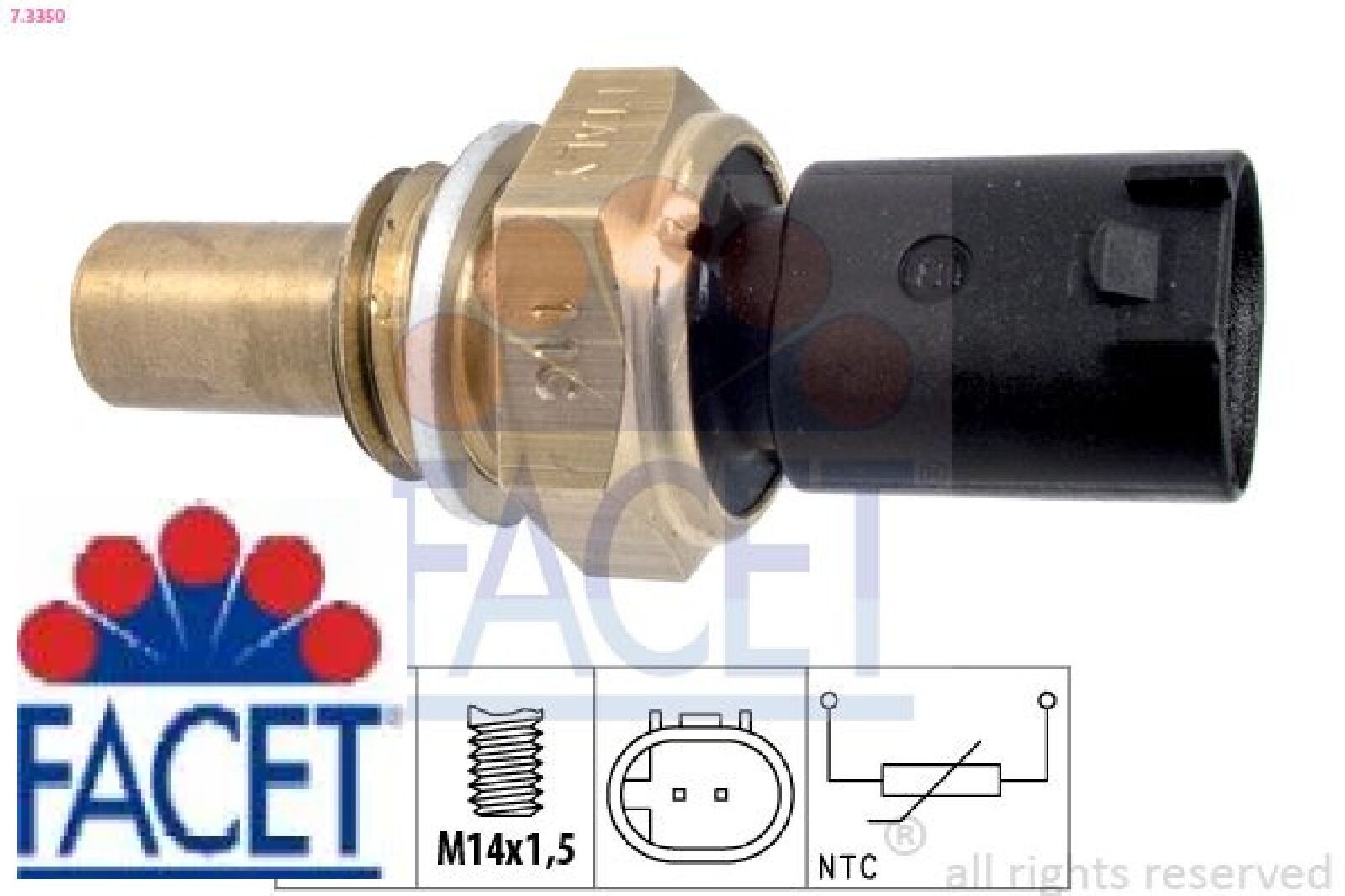 FACET 7.3350 Sensor für Kraftstofftemperatur