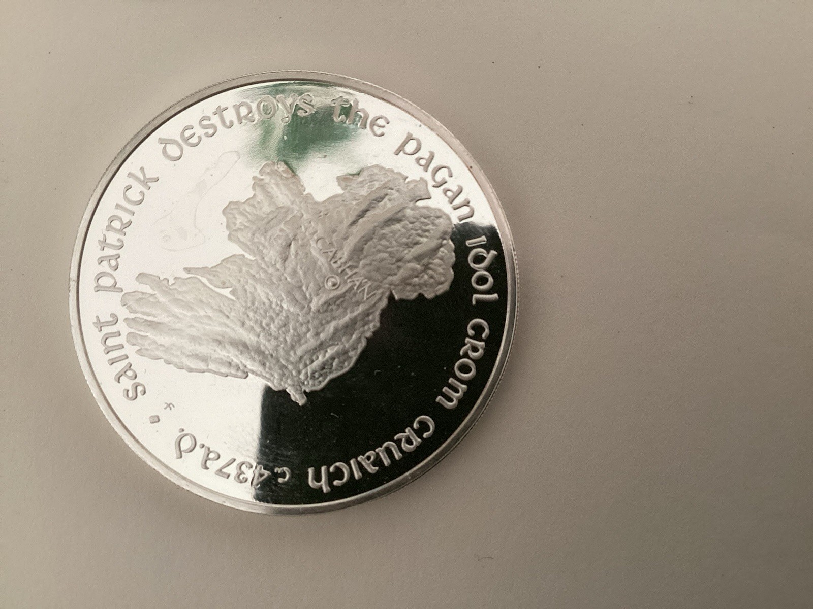 1974-1977 St. Patrick's Day Proof .999 Silver Medals. 100 Grams Total Weight