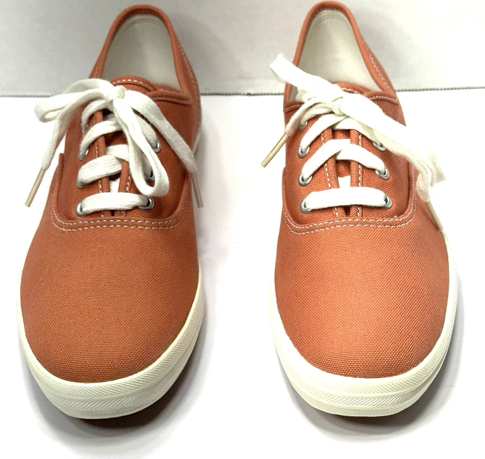 Tenis Keds Naranja Lona Champion Originales Parte Superior Baja Para Mujer Talla 8 EE. UU. ¡NUEVOS!! Foto 4 de 4