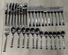 Cuisinart Stainless Glossy Julienne 32 Piece Flatware Set