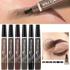 4 Tip Waterproof Eyebrow Pen Microblading Liquid Brow Pencil 5 Colors